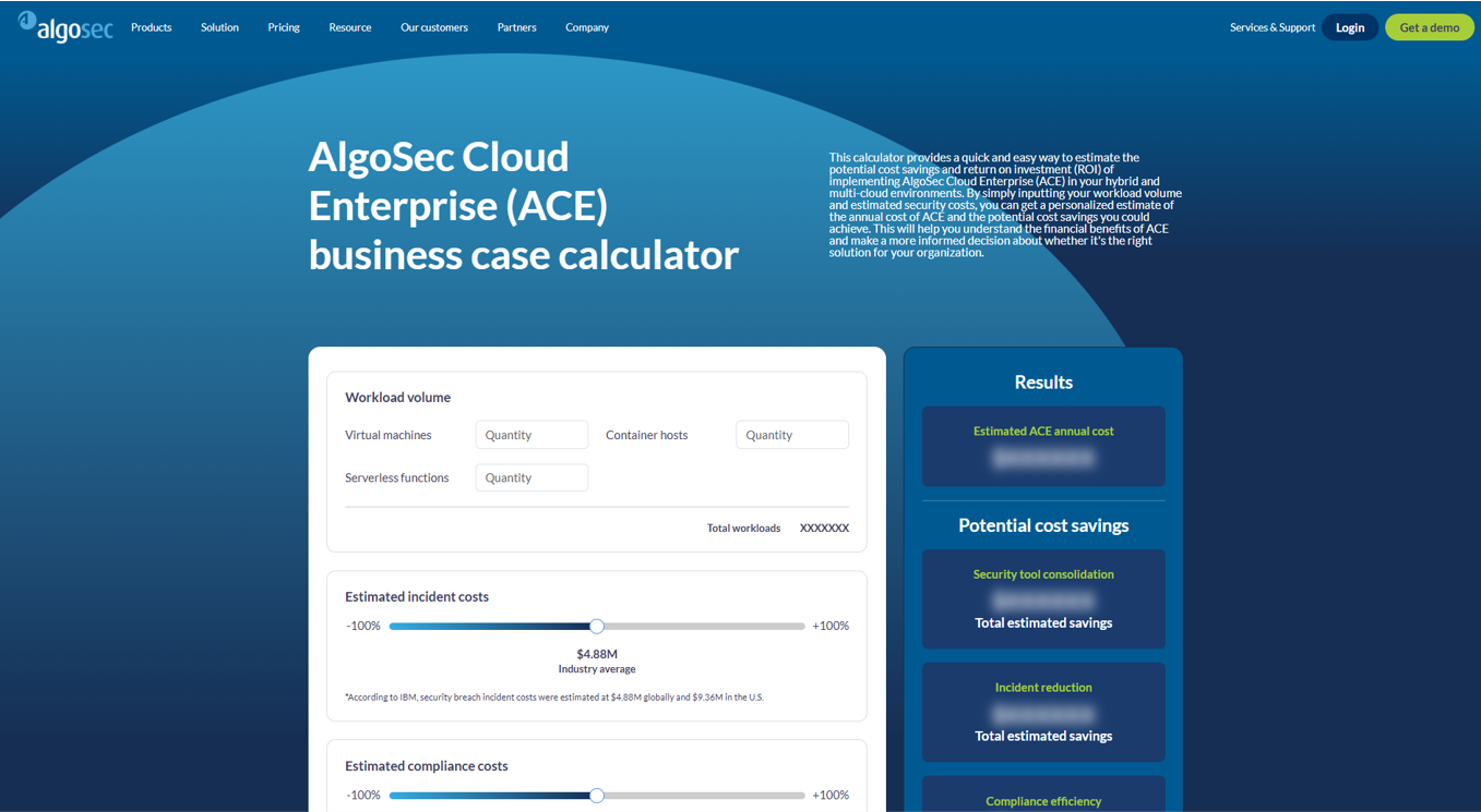 Smart ROI Calculator example