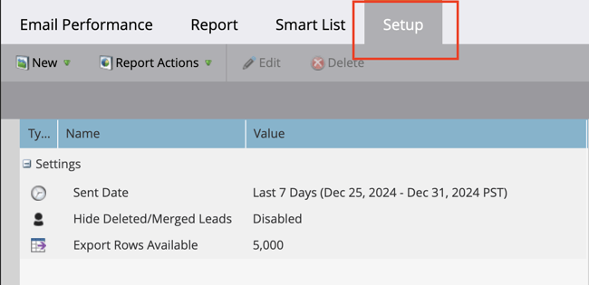 customize filters in setup