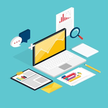 web-analytics-process-with-claptop-development-website-statistic
