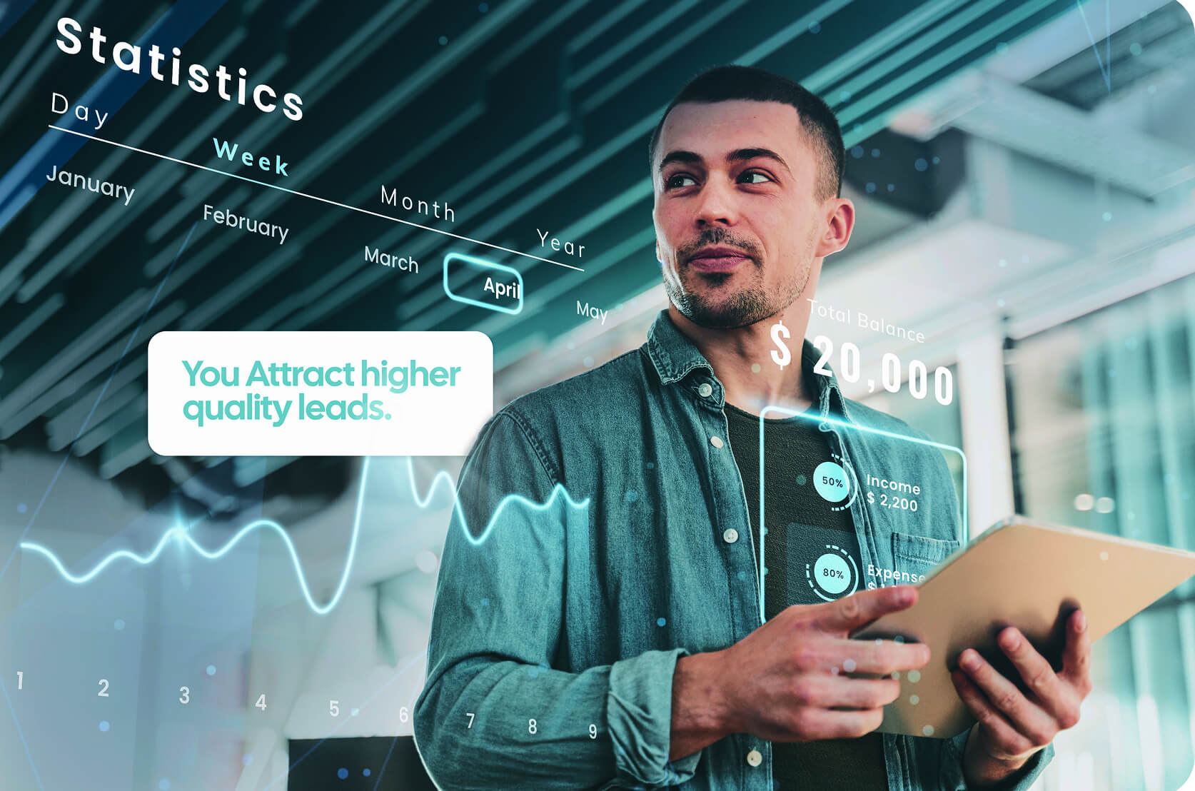 A person holding a tablet